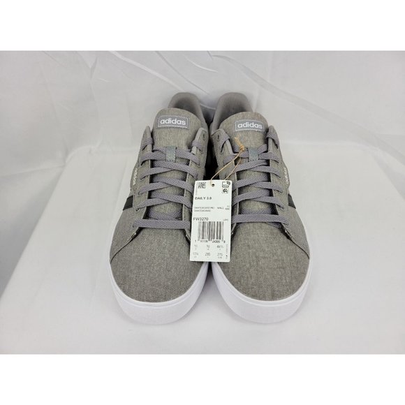 Adidas Daily 3.0 Shoes Sneakers Mens Size 10.5 Gray Black White FW3270 - Picture 4 of 6